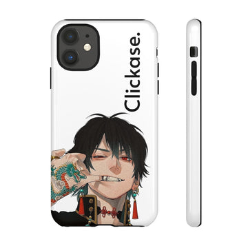 Edgy Anime Rebel Character - Tough Phone Case by