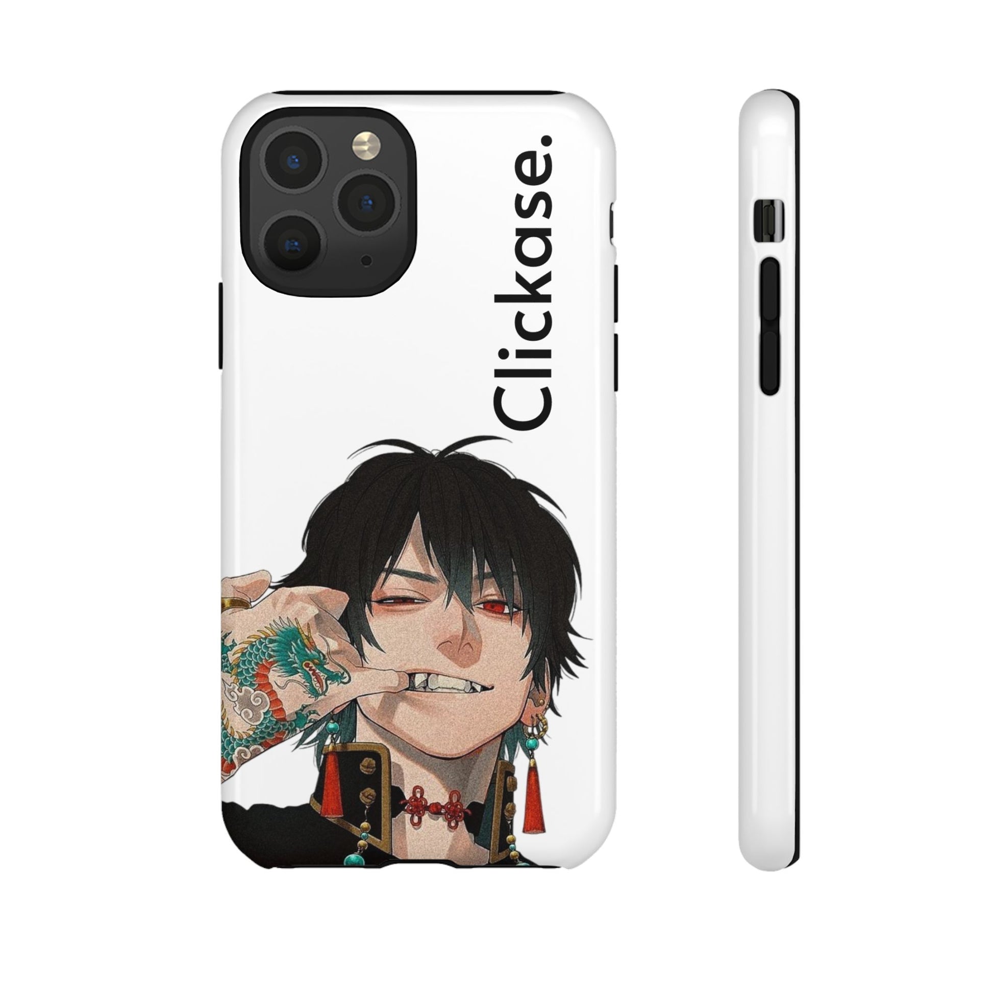 Edgy Anime Rebel Character - Tough Phone Case by