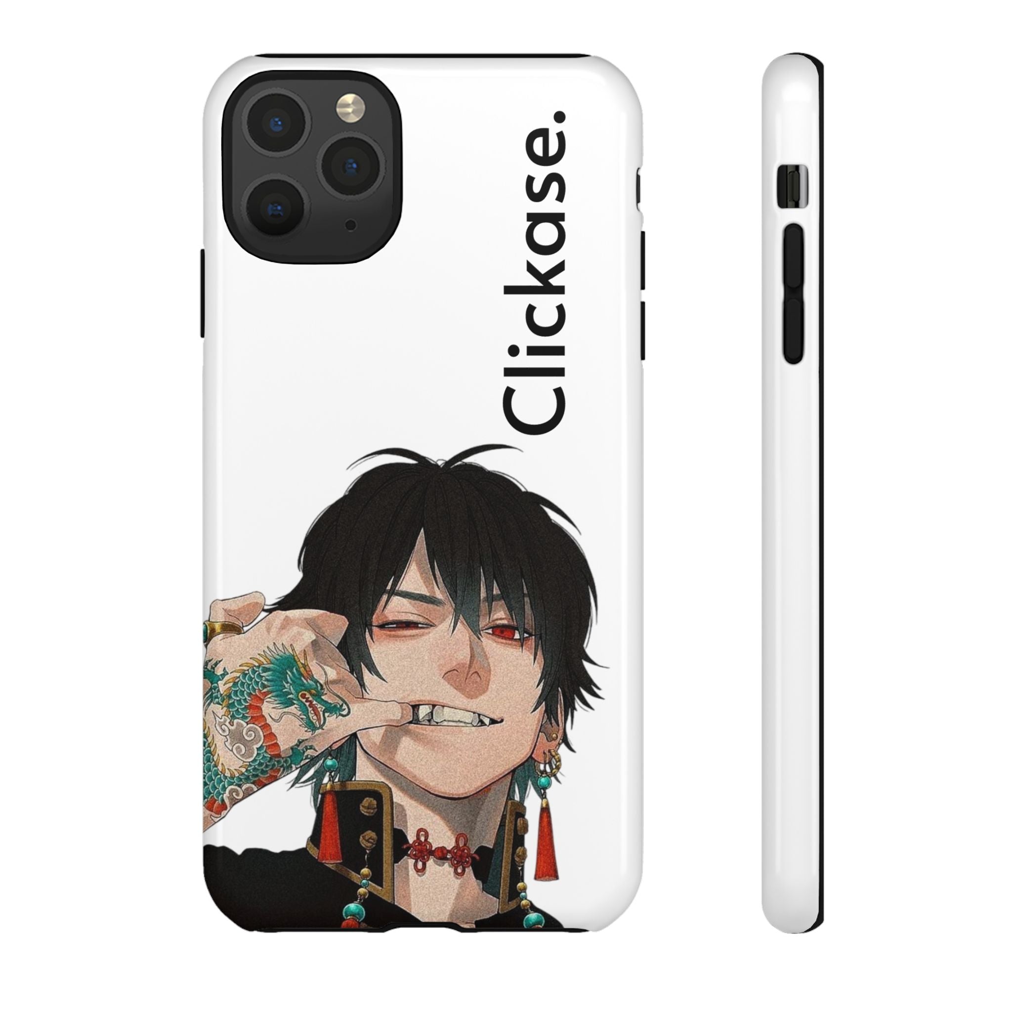 Edgy Anime Rebel Character - Tough Phone Case by