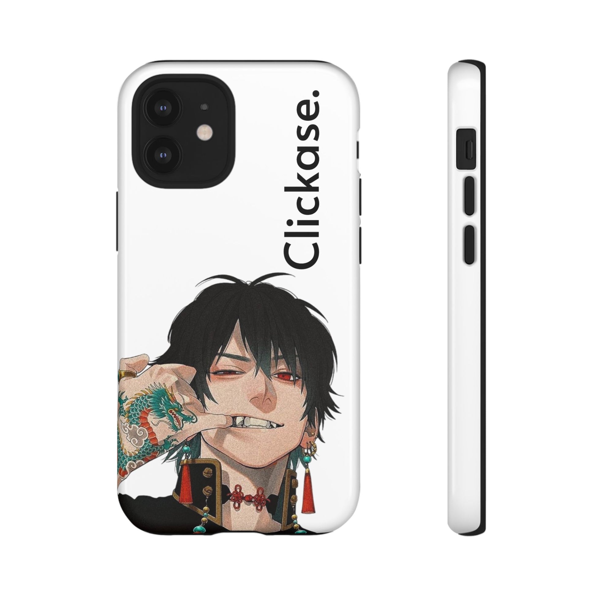 Edgy Anime Rebel Character - Tough Phone Case by