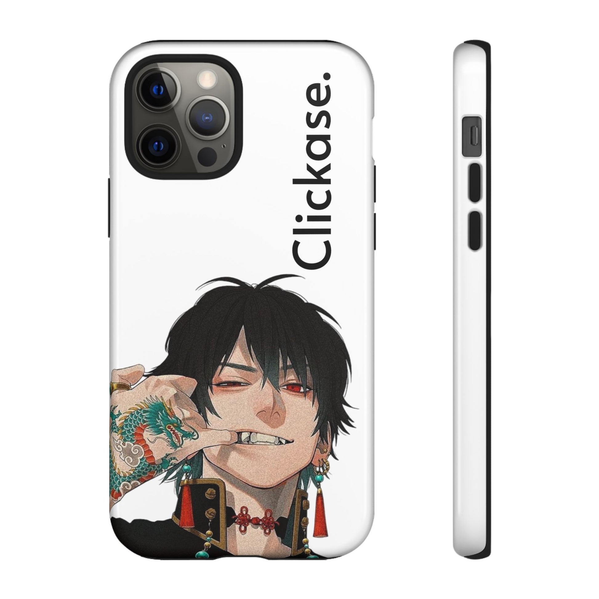 Edgy Anime Rebel Character - Tough Phone Case by