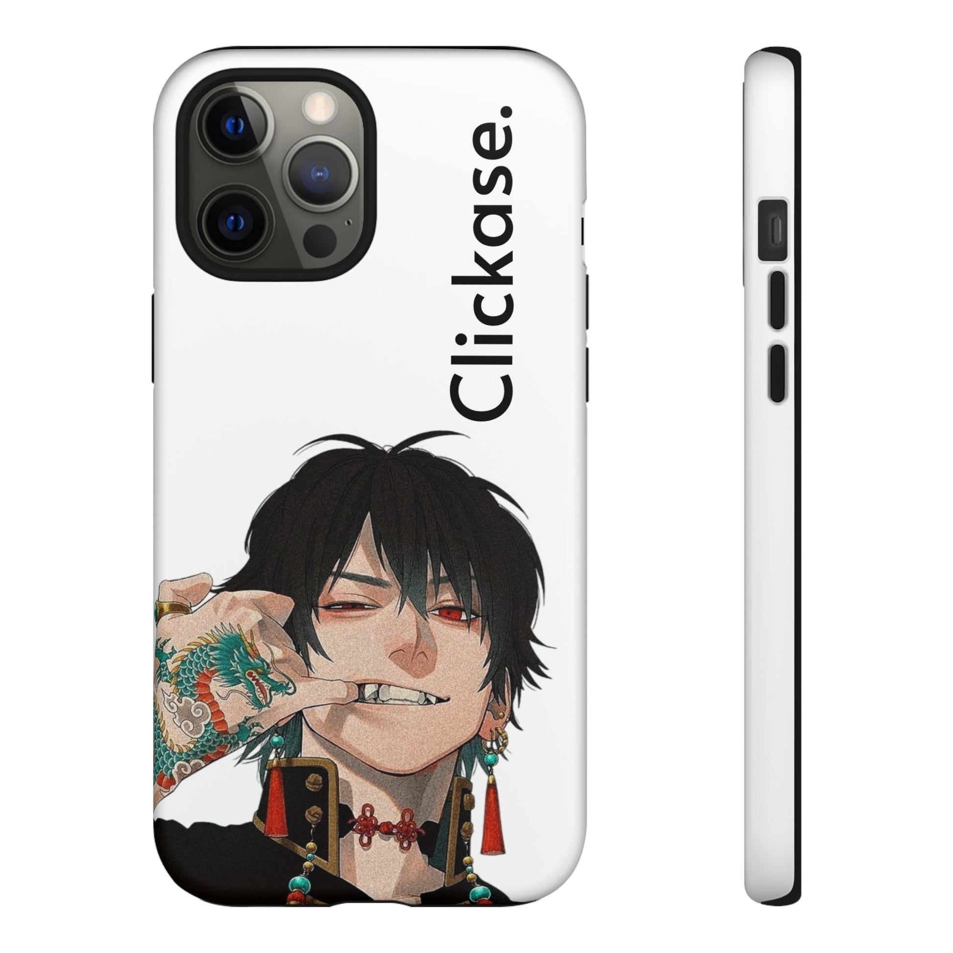 Edgy Anime Rebel Character - Tough Phone Case by