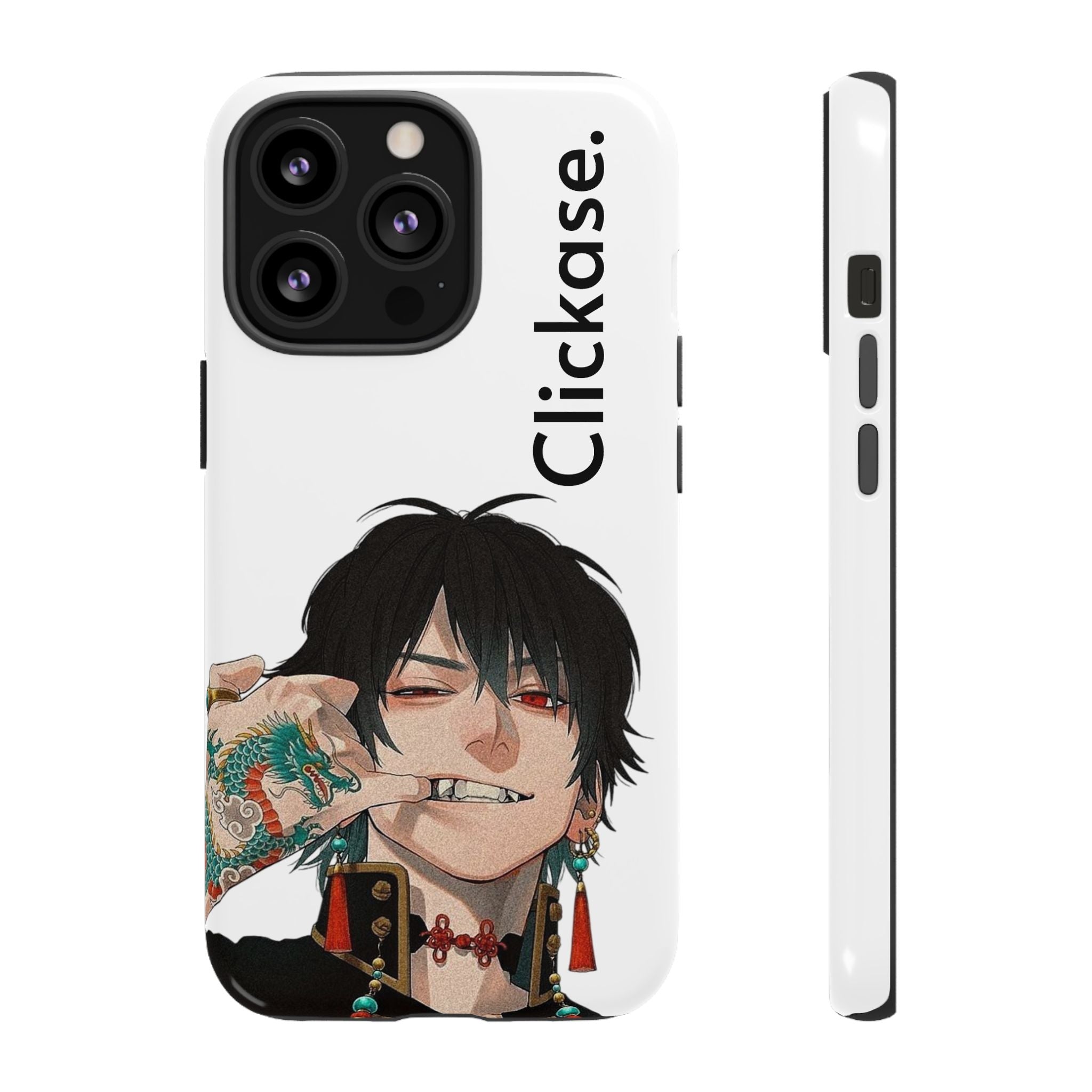 Edgy Anime Rebel Character - Tough Phone Case by