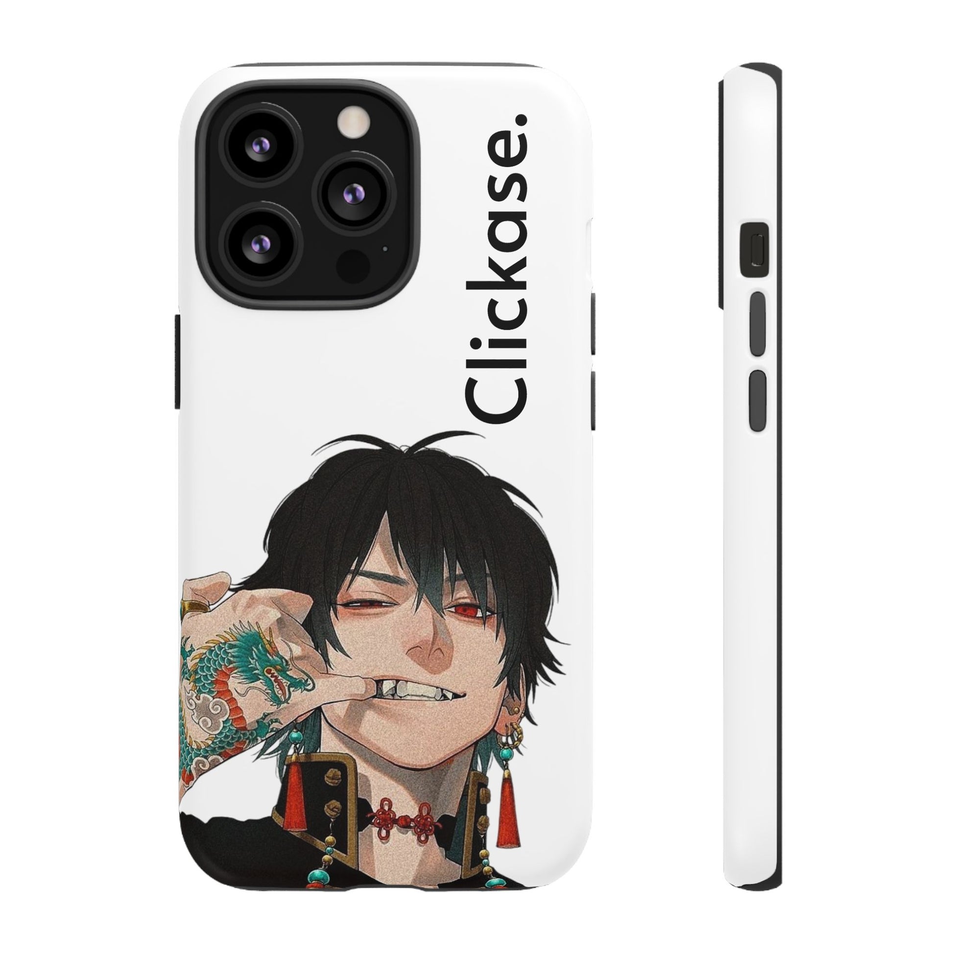 Edgy Anime Rebel Character - Tough Phone Case by