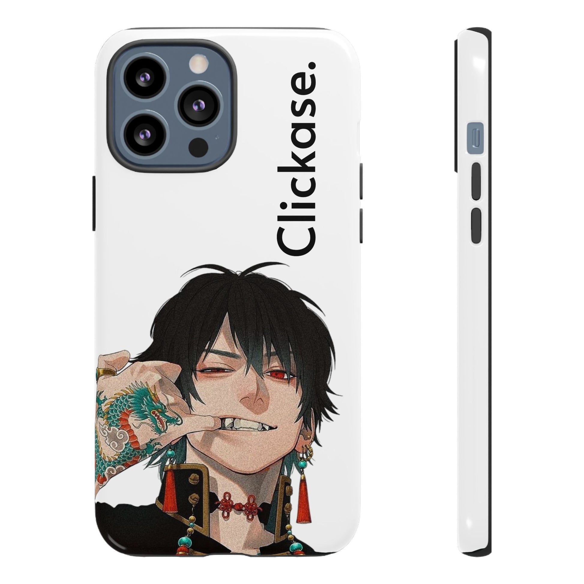Edgy Anime Rebel Character - Tough Phone Case by