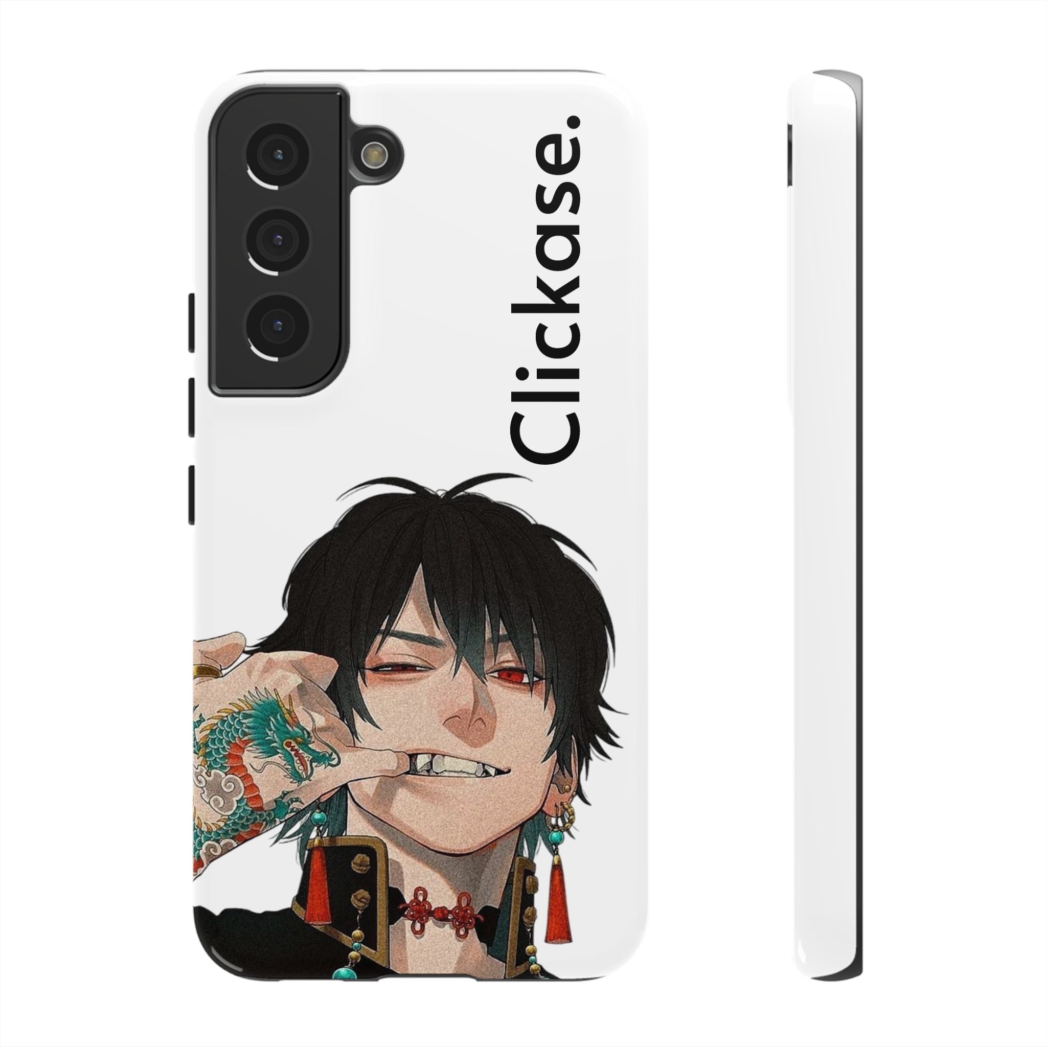 Edgy Anime Rebel Character - Tough Phone Case by