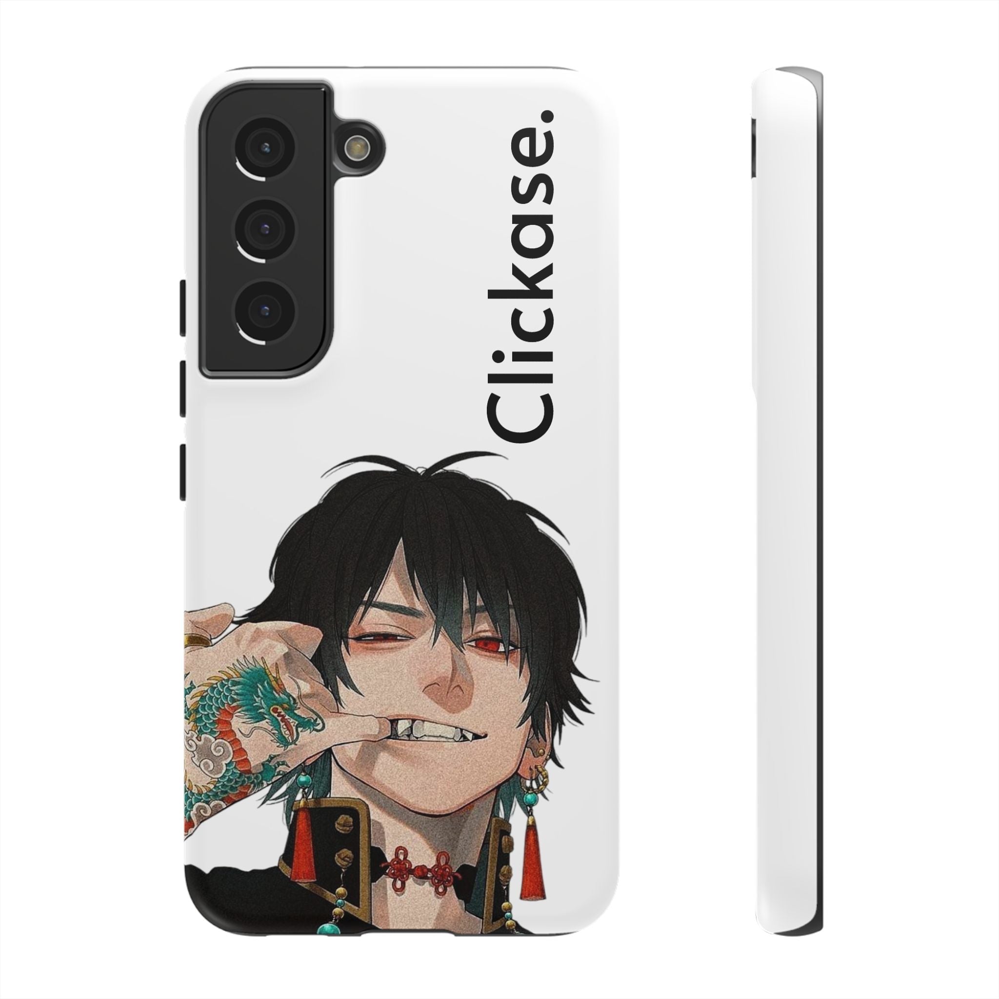 Edgy Anime Rebel Character - Tough Phone Case by