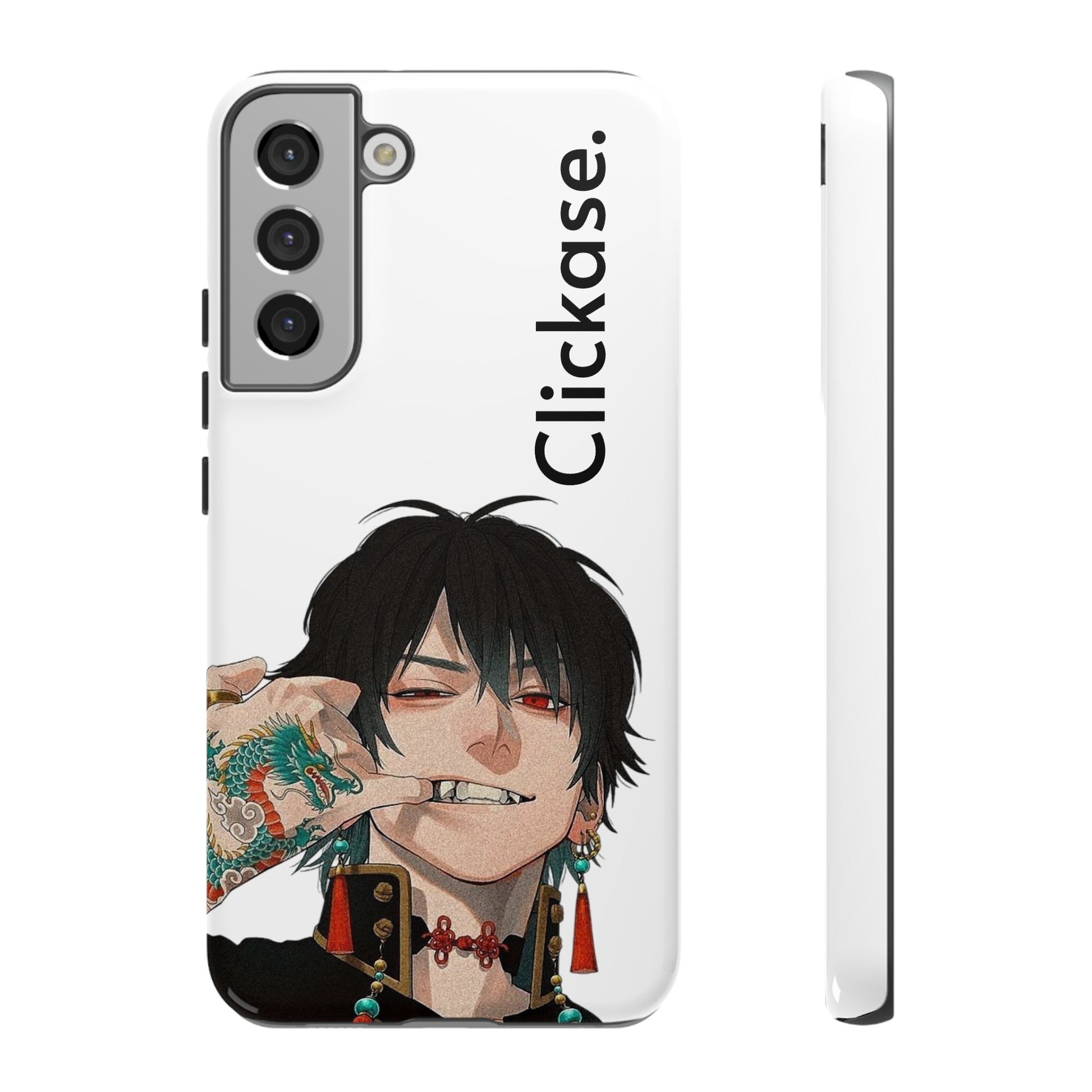 Edgy Anime Rebel Character - Tough Phone Case by