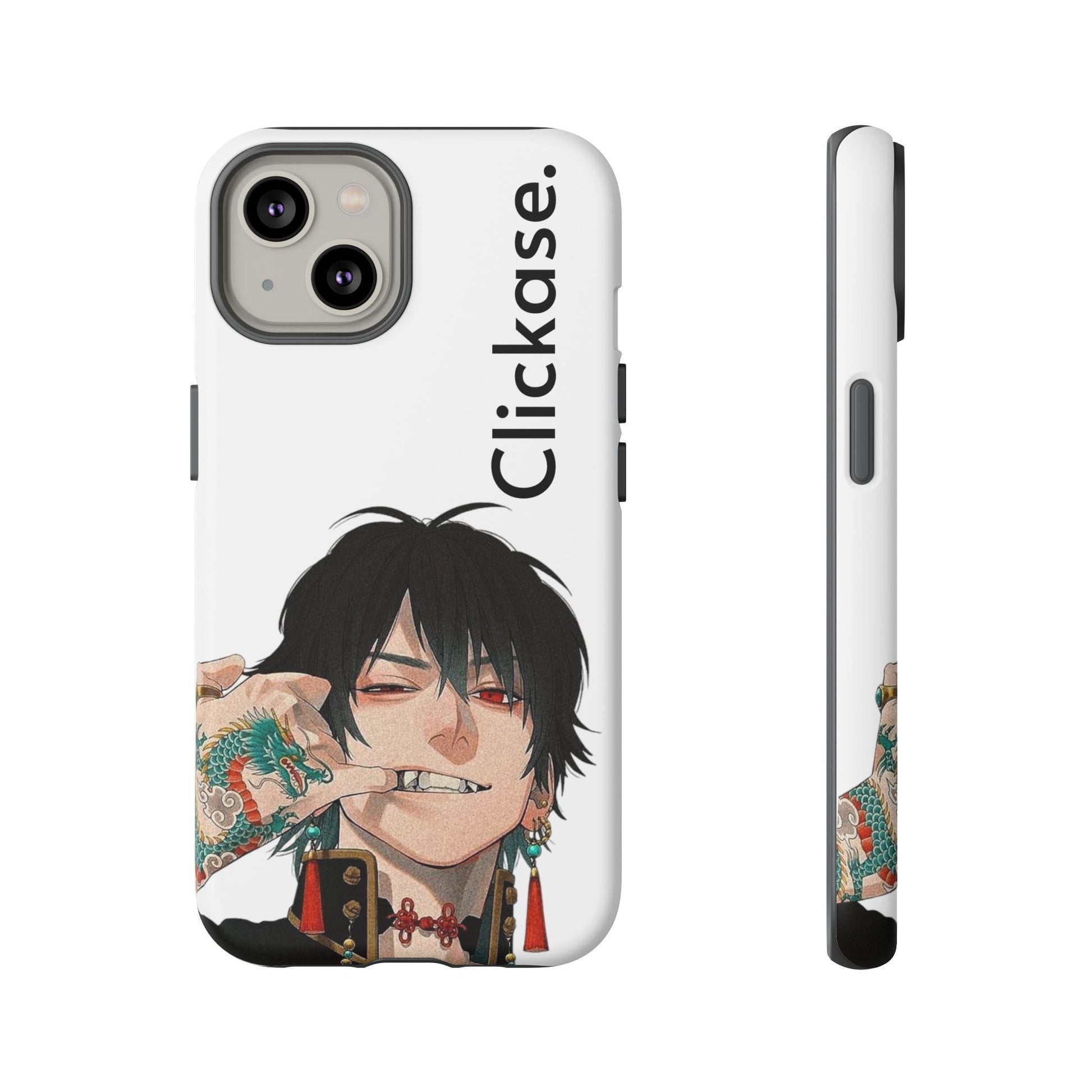Edgy Anime Rebel Character - Tough Phone Case by