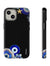 Evil Eye Protection – Blue Hamsa Charm Tough Phone Case by
