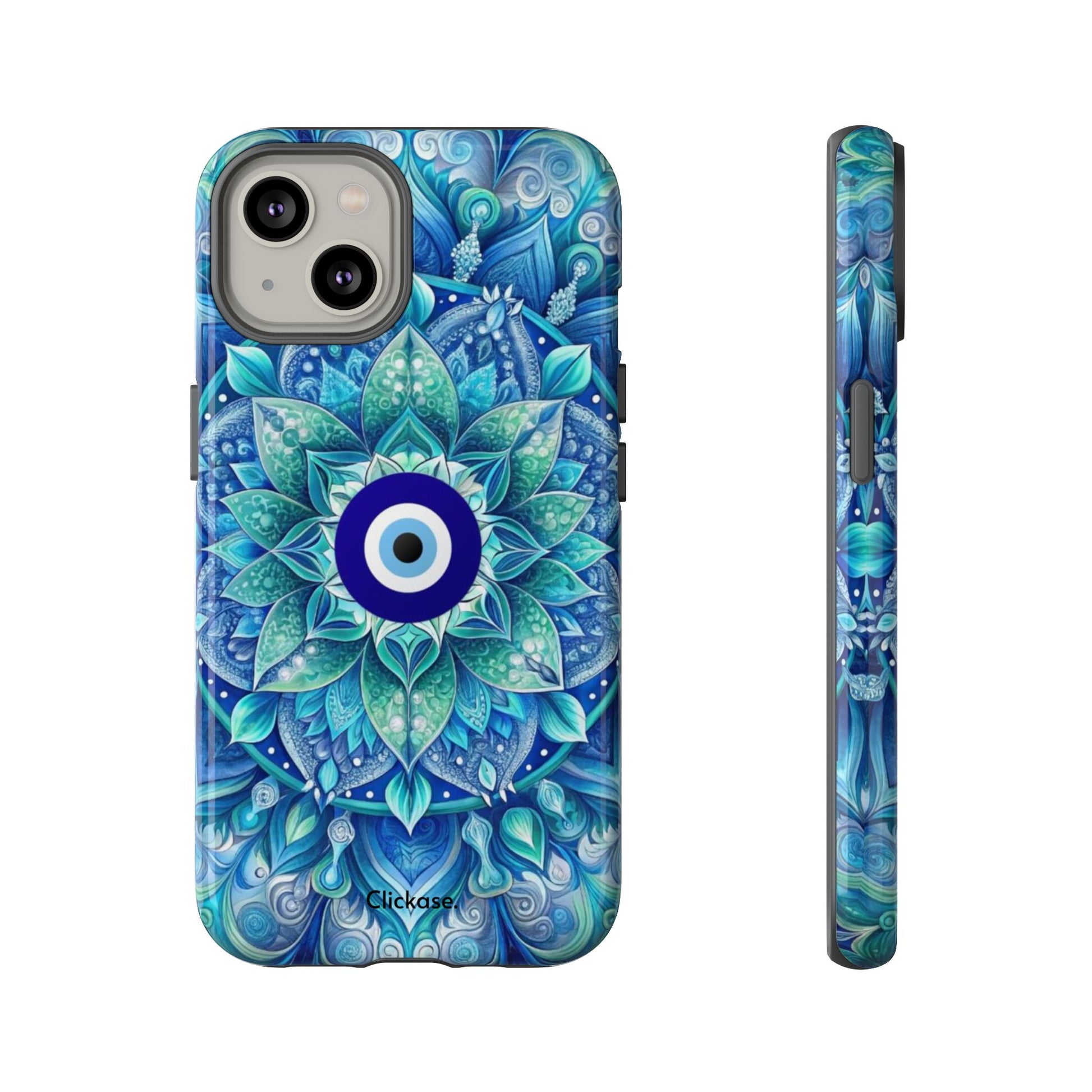 Mandala Design Blue Eye Pattern Tough Phone Case by