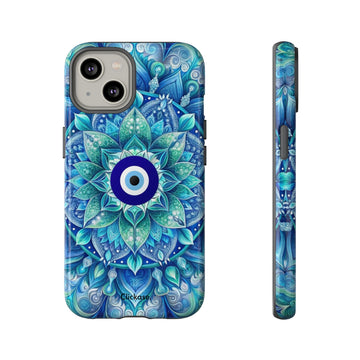 Mandala Design Blue Eye Pattern Tough Phone Case by