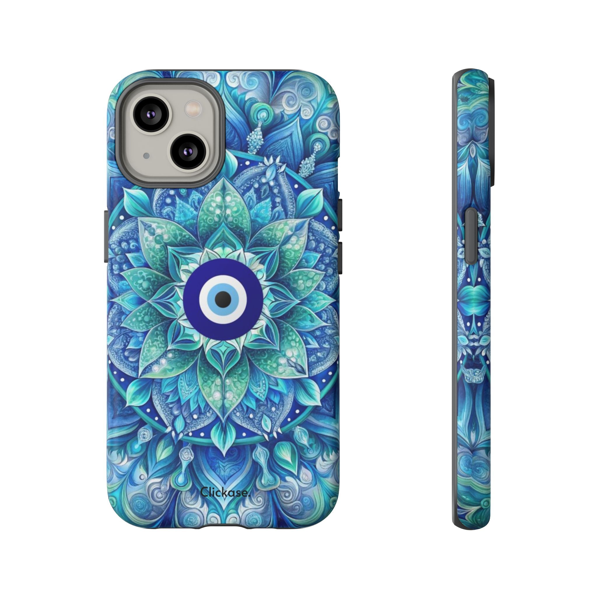 Mandala Design Blue Eye Pattern Tough Phone Case by