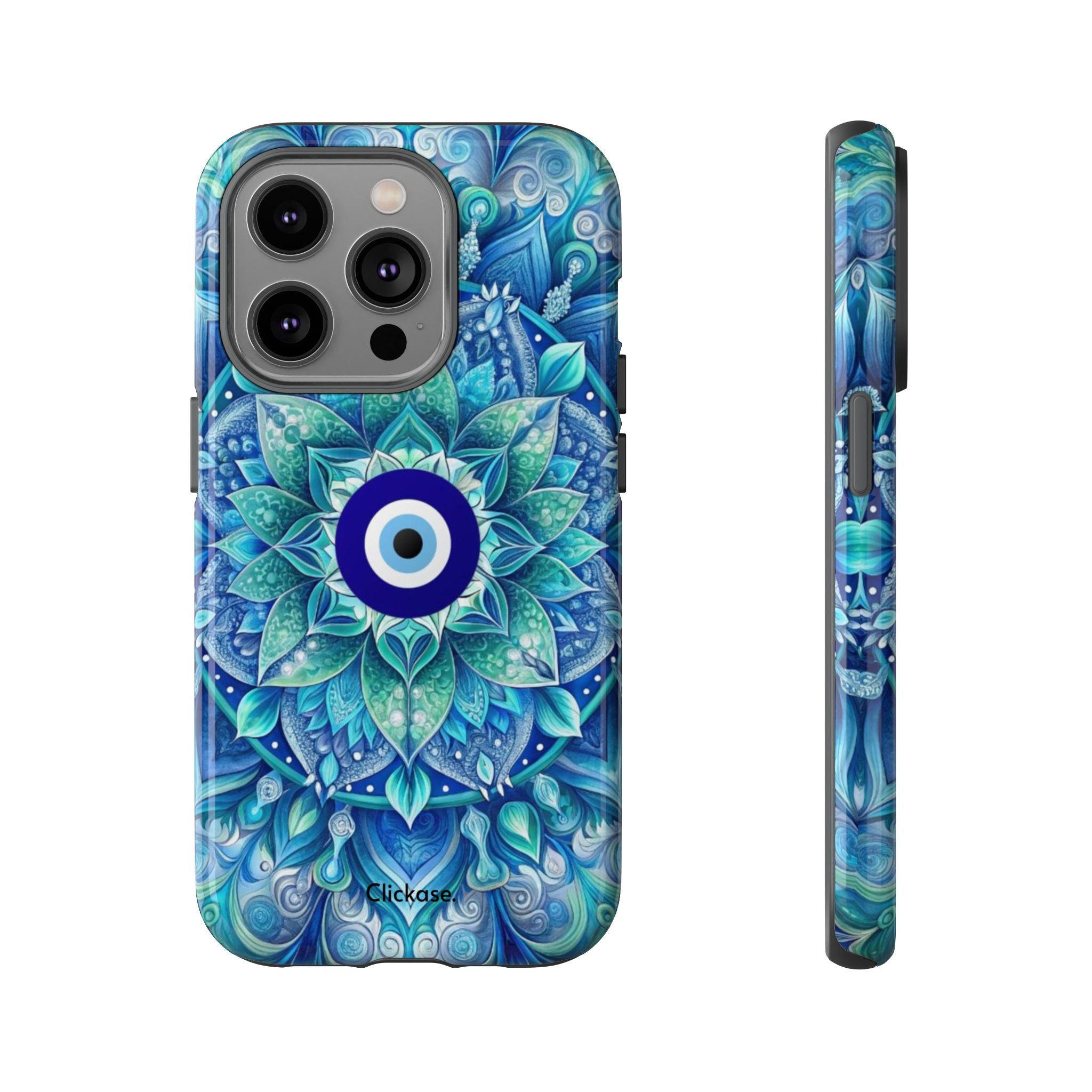 Mandala Design Blue Eye Pattern Tough Phone Case by