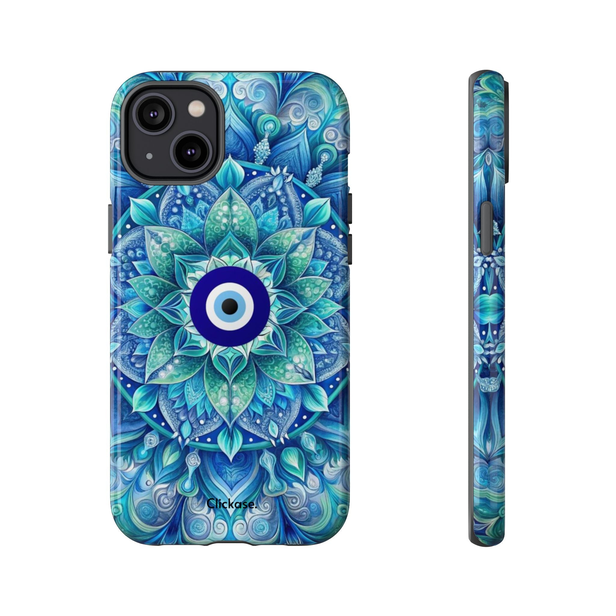 Mandala Design Blue Eye Pattern Tough Phone Case by