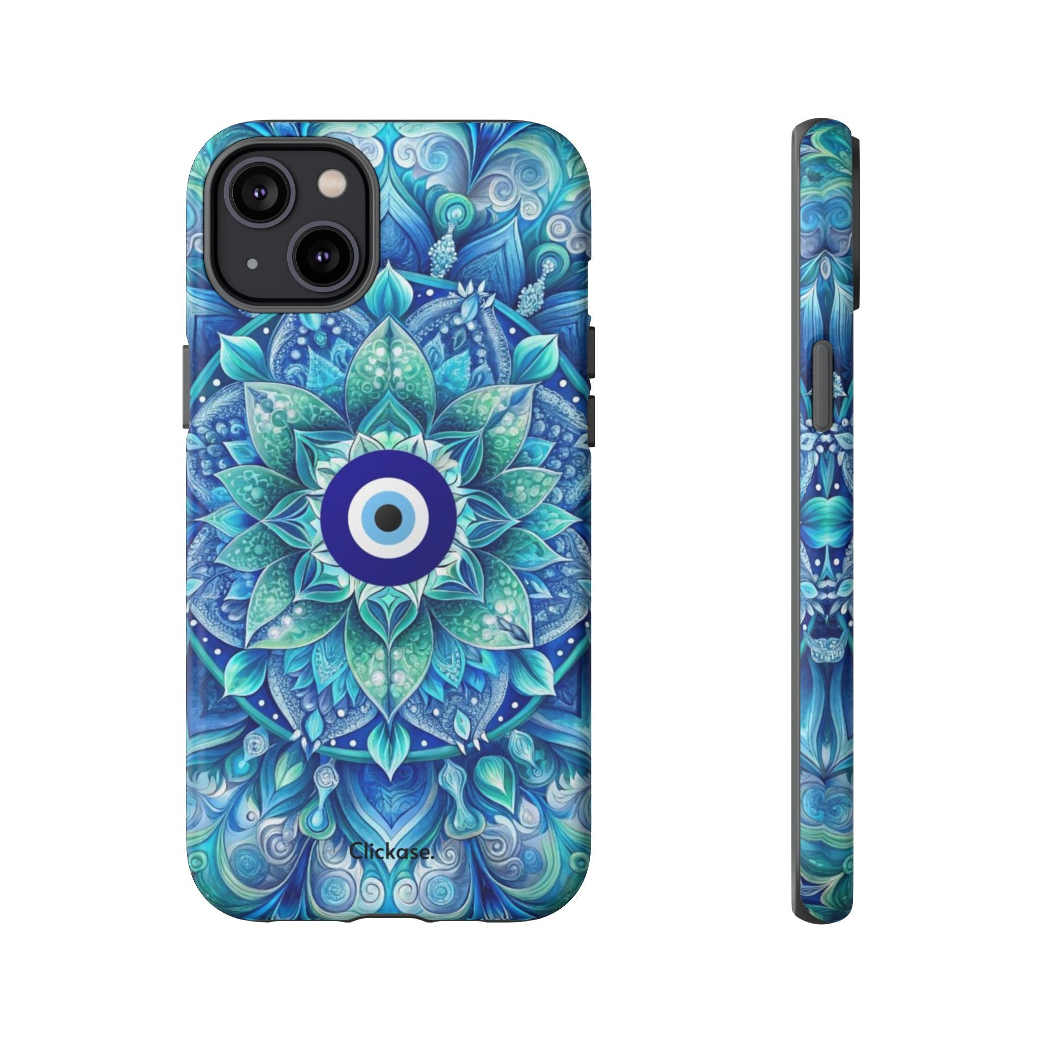 Mandala Design Blue Eye Pattern Tough Phone Case by