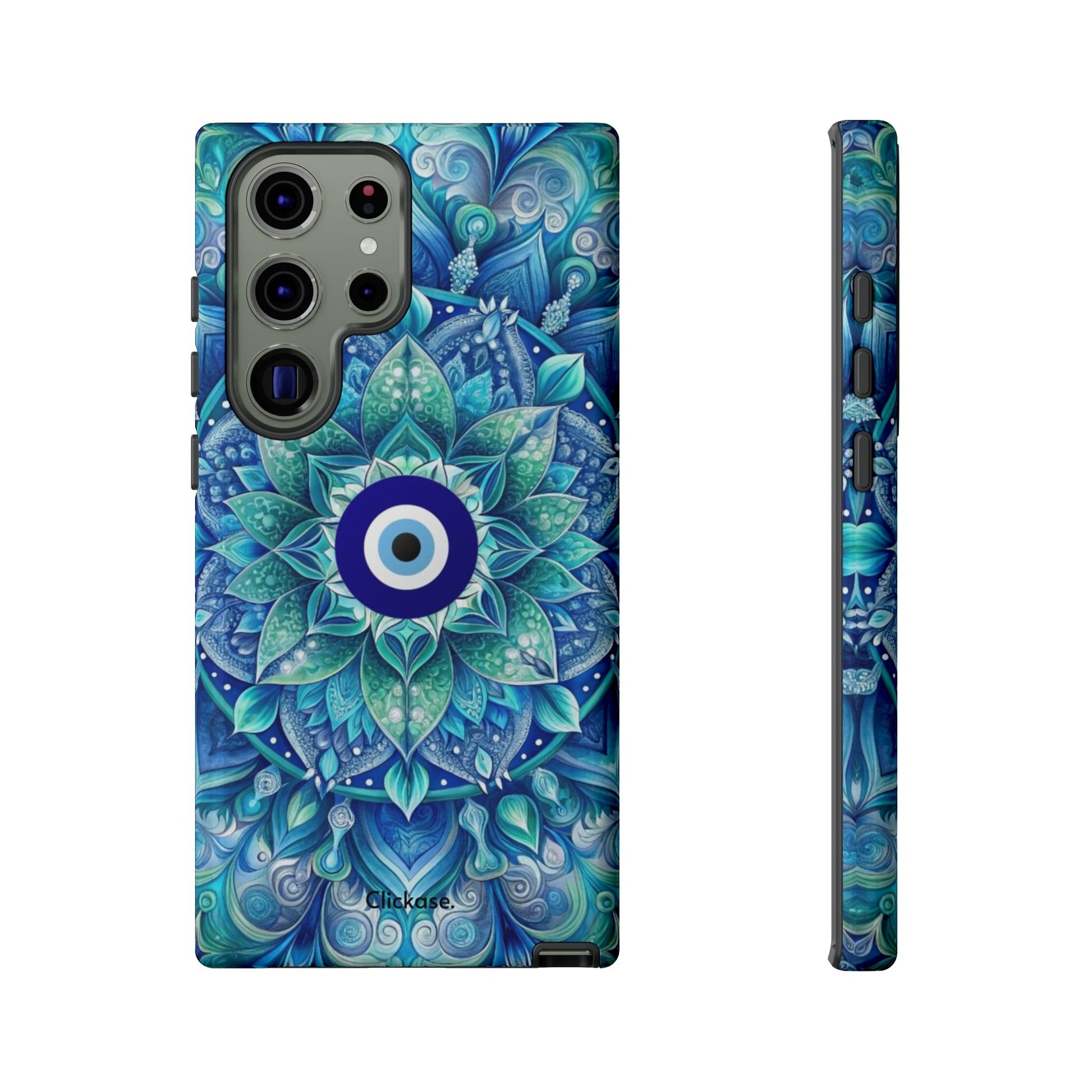 Mandala Design Blue Eye Pattern Tough Phone Case by