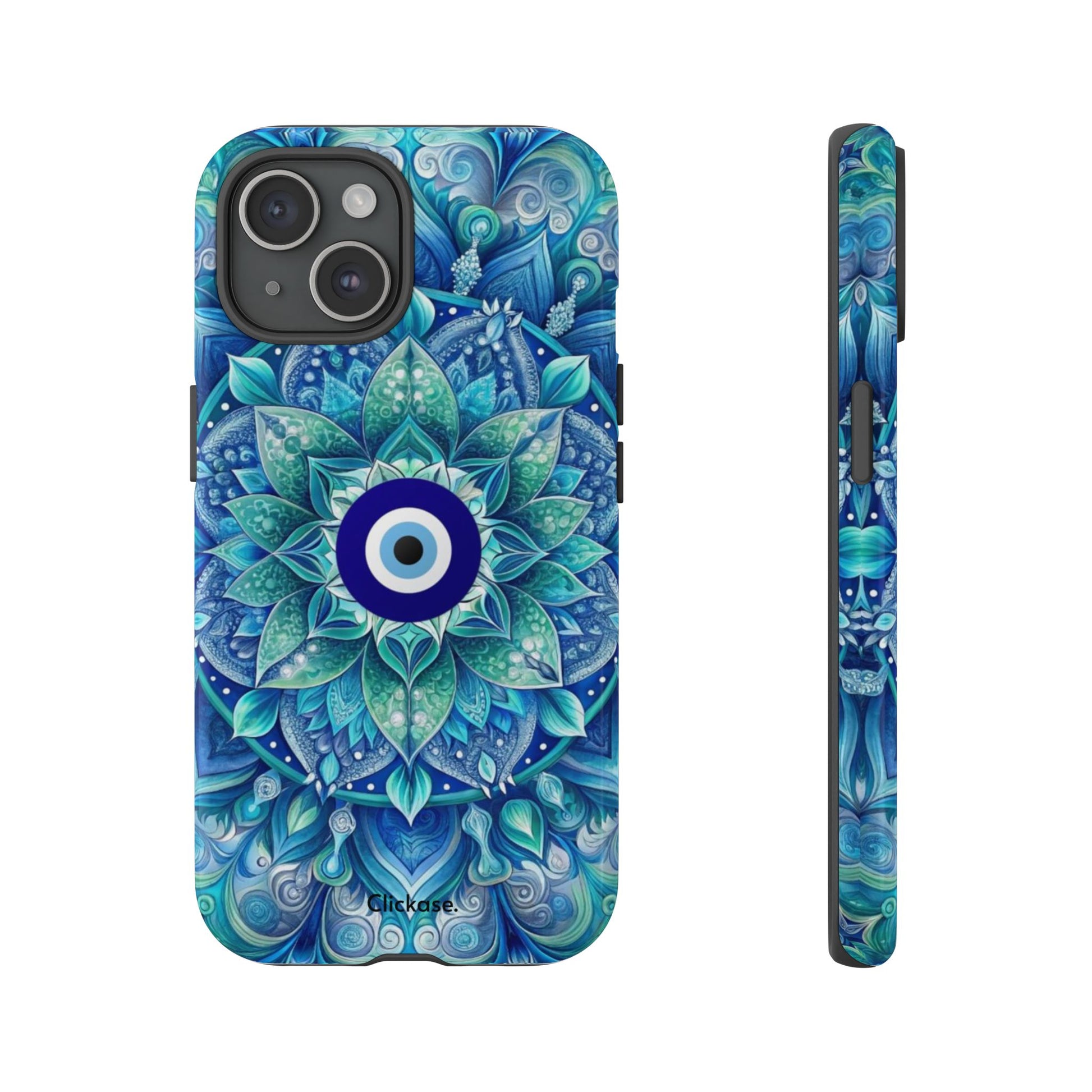 Mandala Design Blue Eye Pattern Tough Phone Case by
