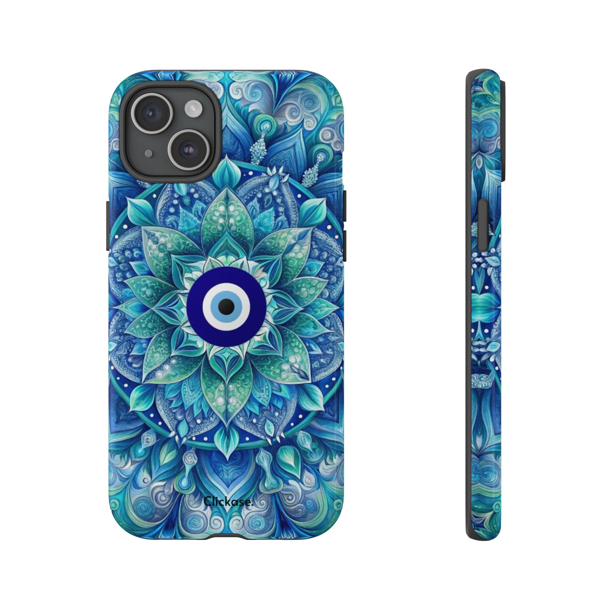 Mandala Design Blue Eye Pattern Tough Phone Case by