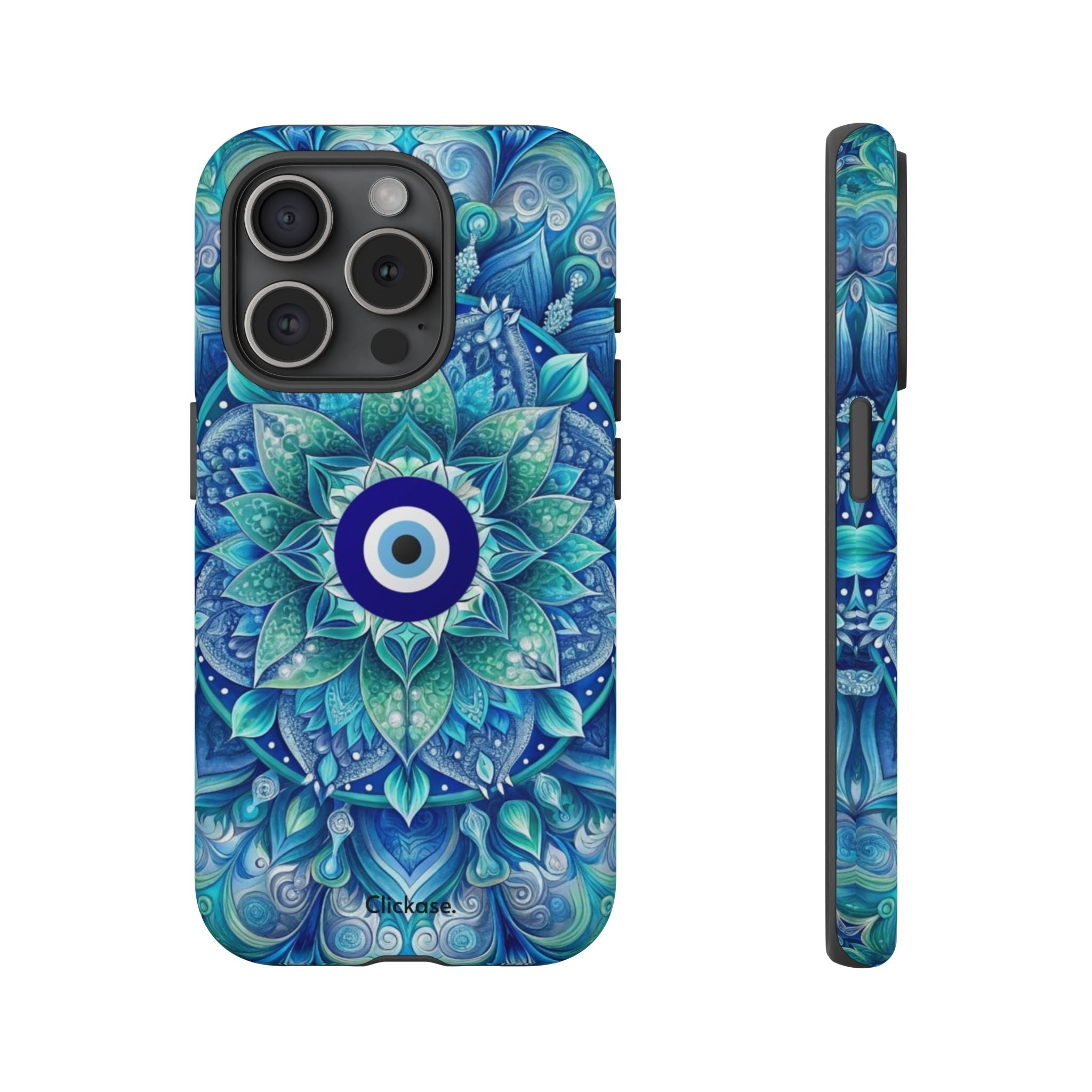 Mandala Design Blue Eye Pattern Tough Phone Case by