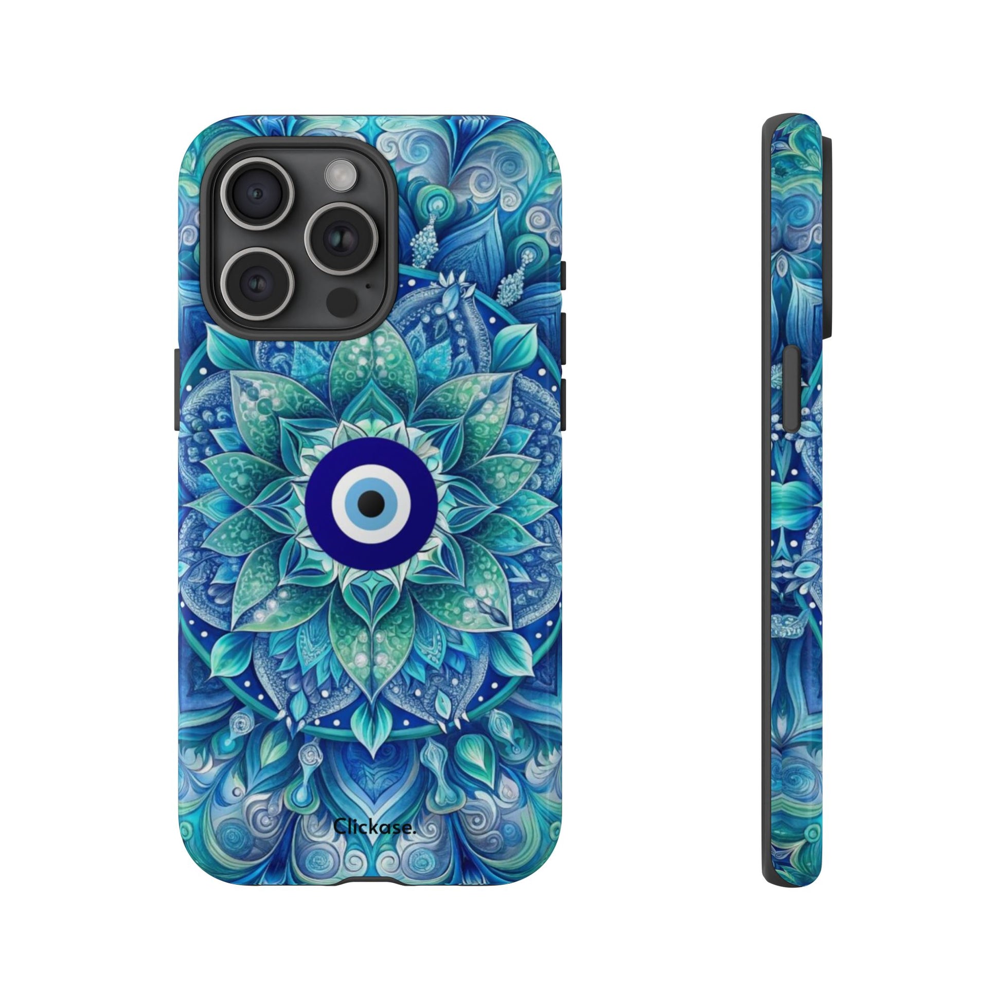 Mandala Design Blue Eye Pattern Tough Phone Case by