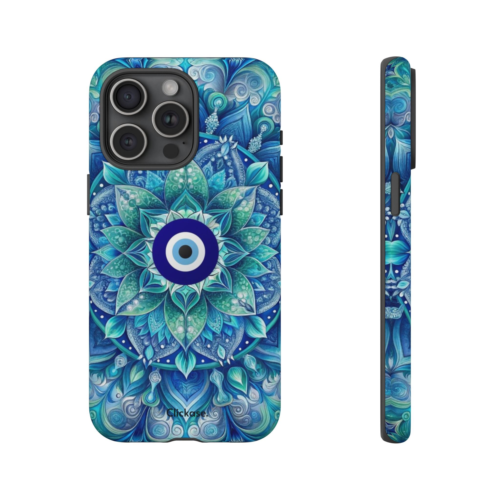 Mandala Design Blue Eye Pattern Tough Phone Case by