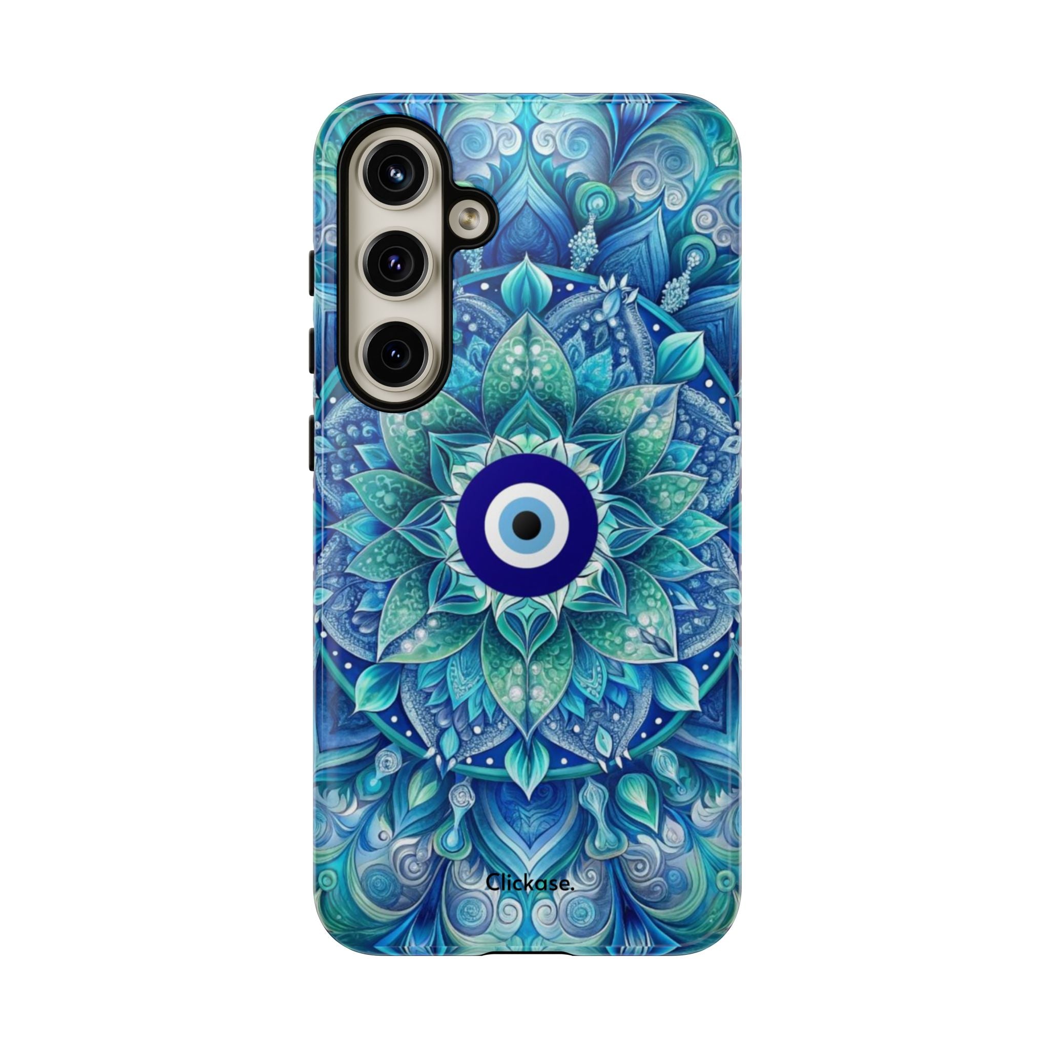 Mandala Design Blue Eye Pattern Tough Phone Case by