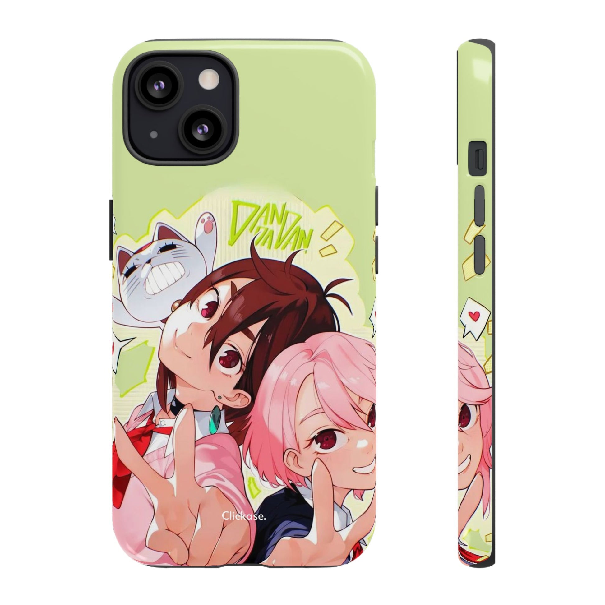 Momo & Aira - Dan Da Dan Tough Phone CasePhone CaseClickase®Momo & Aira