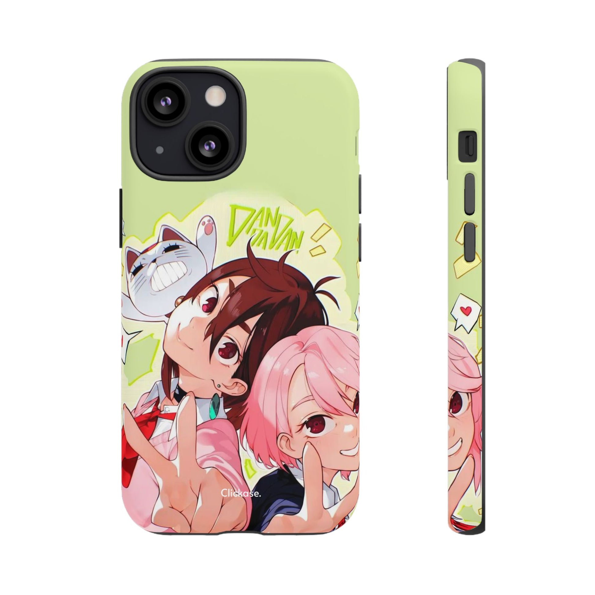 Momo & Aira - Dan Da Dan Tough Phone CasePhone CaseClickase®Momo & Aira