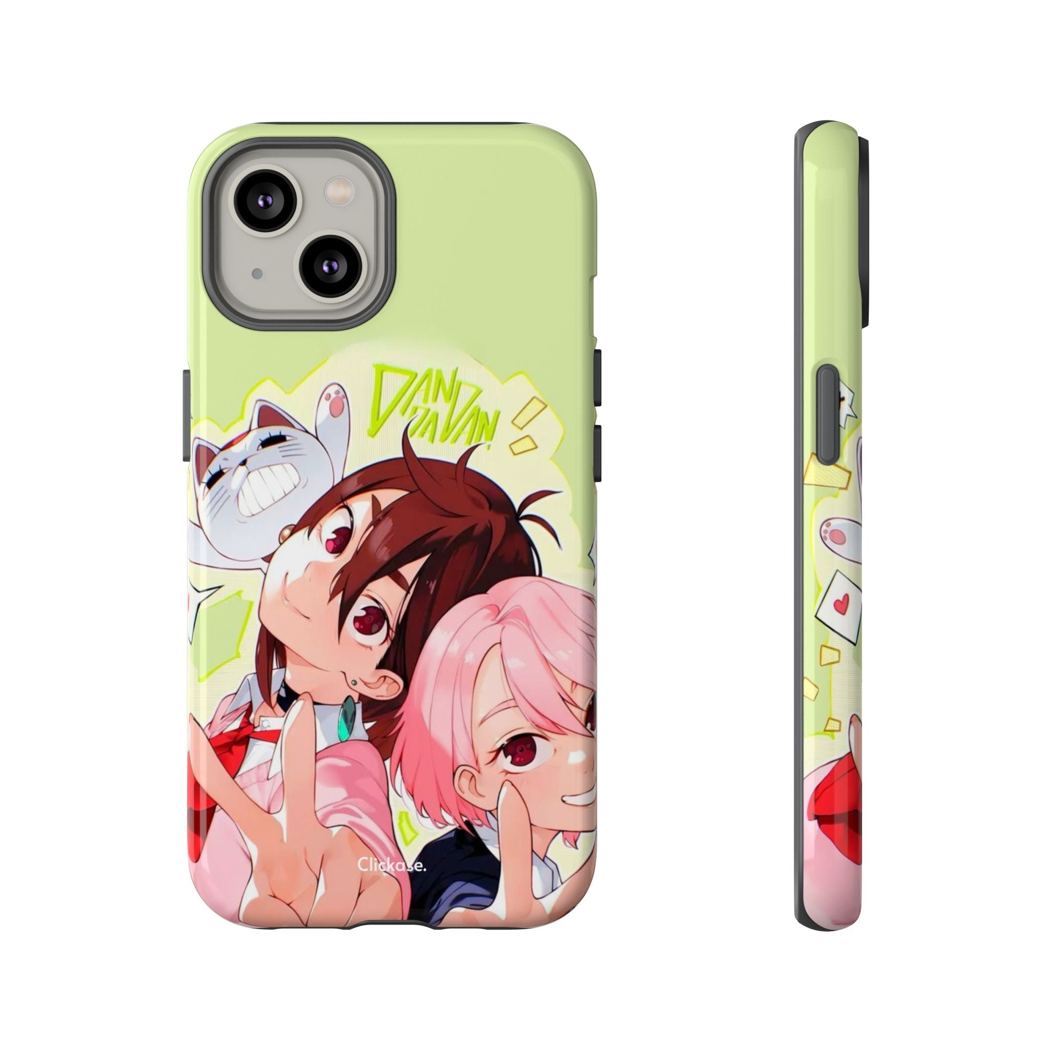 Momo & Aira - Dan Da Dan Tough Phone CasePhone CaseClickase®Momo & Aira