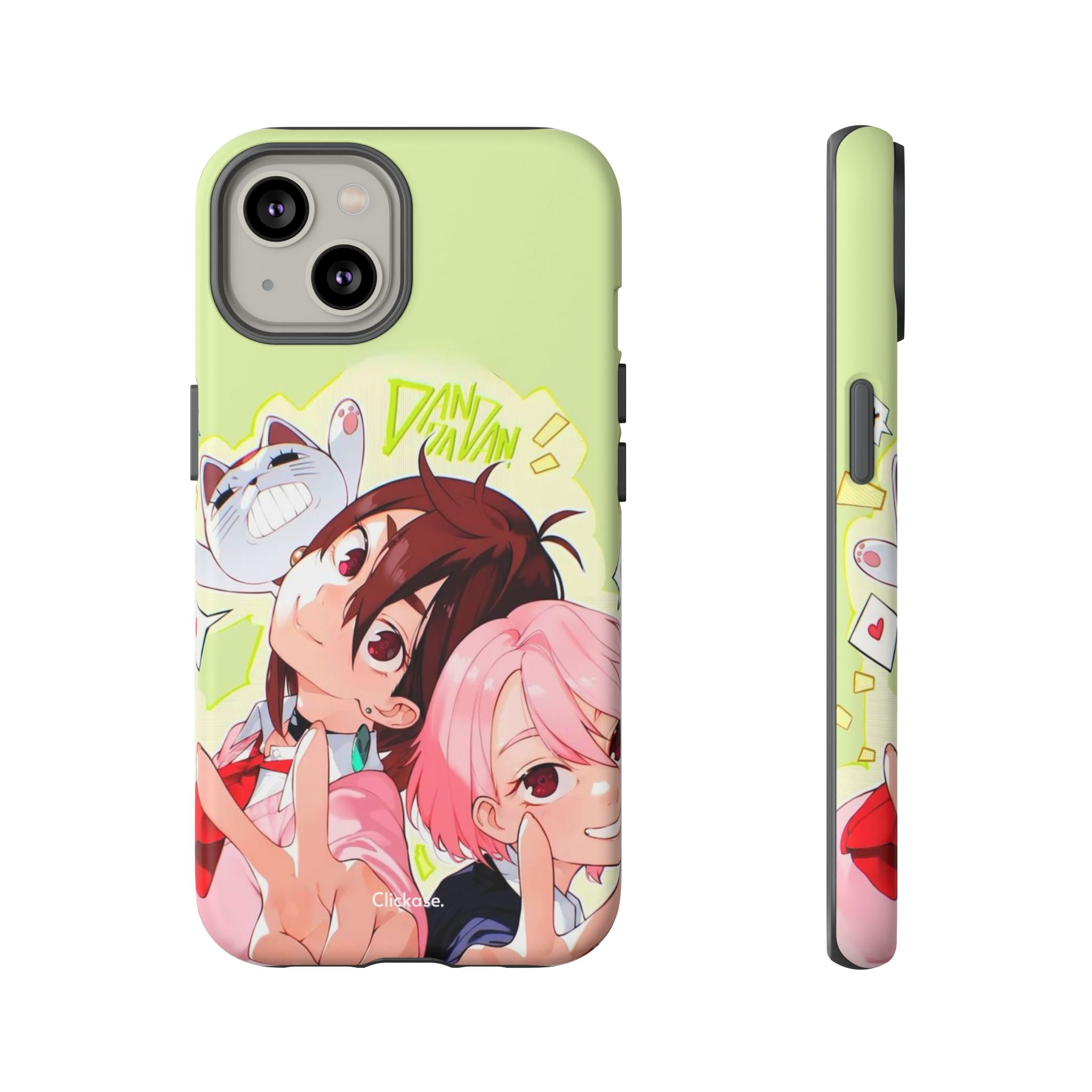 Momo & Aira - Dan Da Dan Tough Phone CasePhone CaseClickase®Momo & Aira