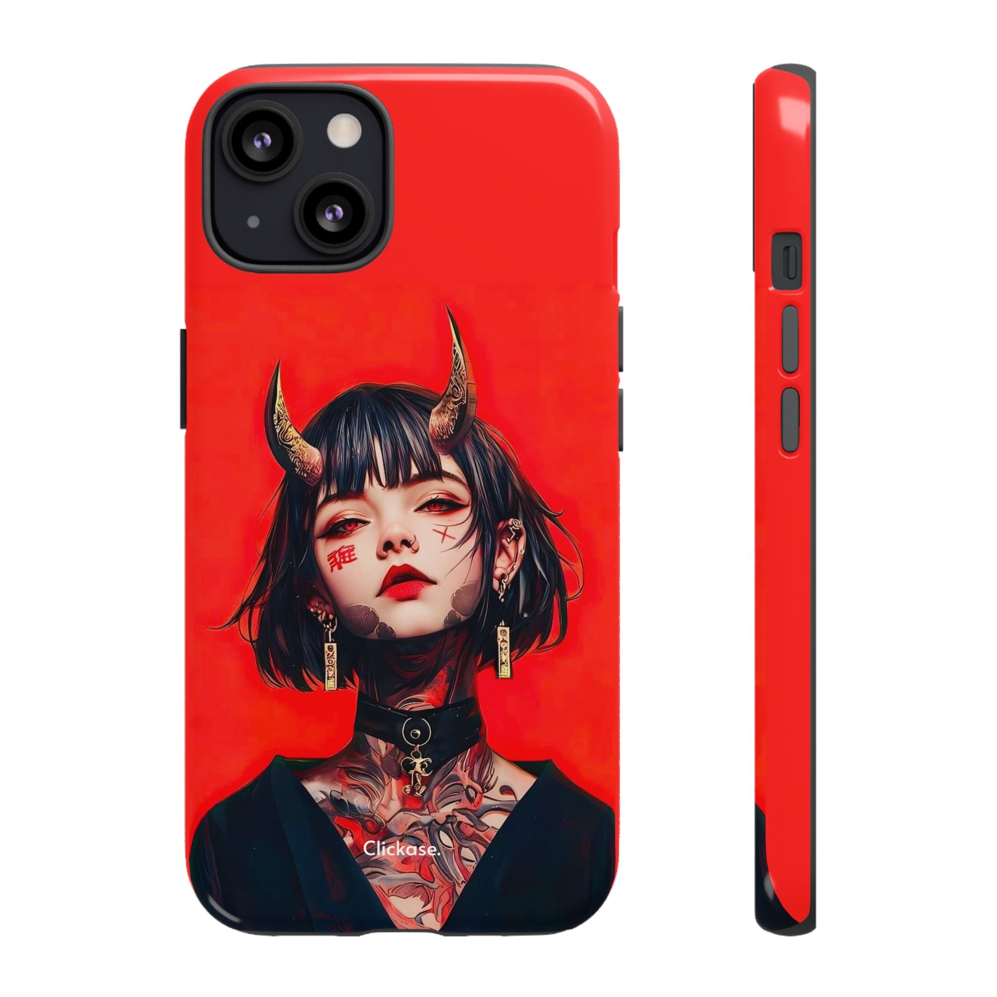 Stylish Phone Case with Edgy Design, Unique Phone Cover, Gothic Aesthetic Accessories, Trendy Cell Phone Case, Perfect Gift for Teens by